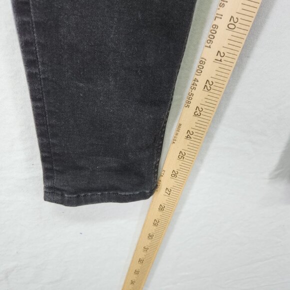 Rag & Bone High Rise Ankle Skinny Jeans Size 31 Black Denim - Picture 5 of 14